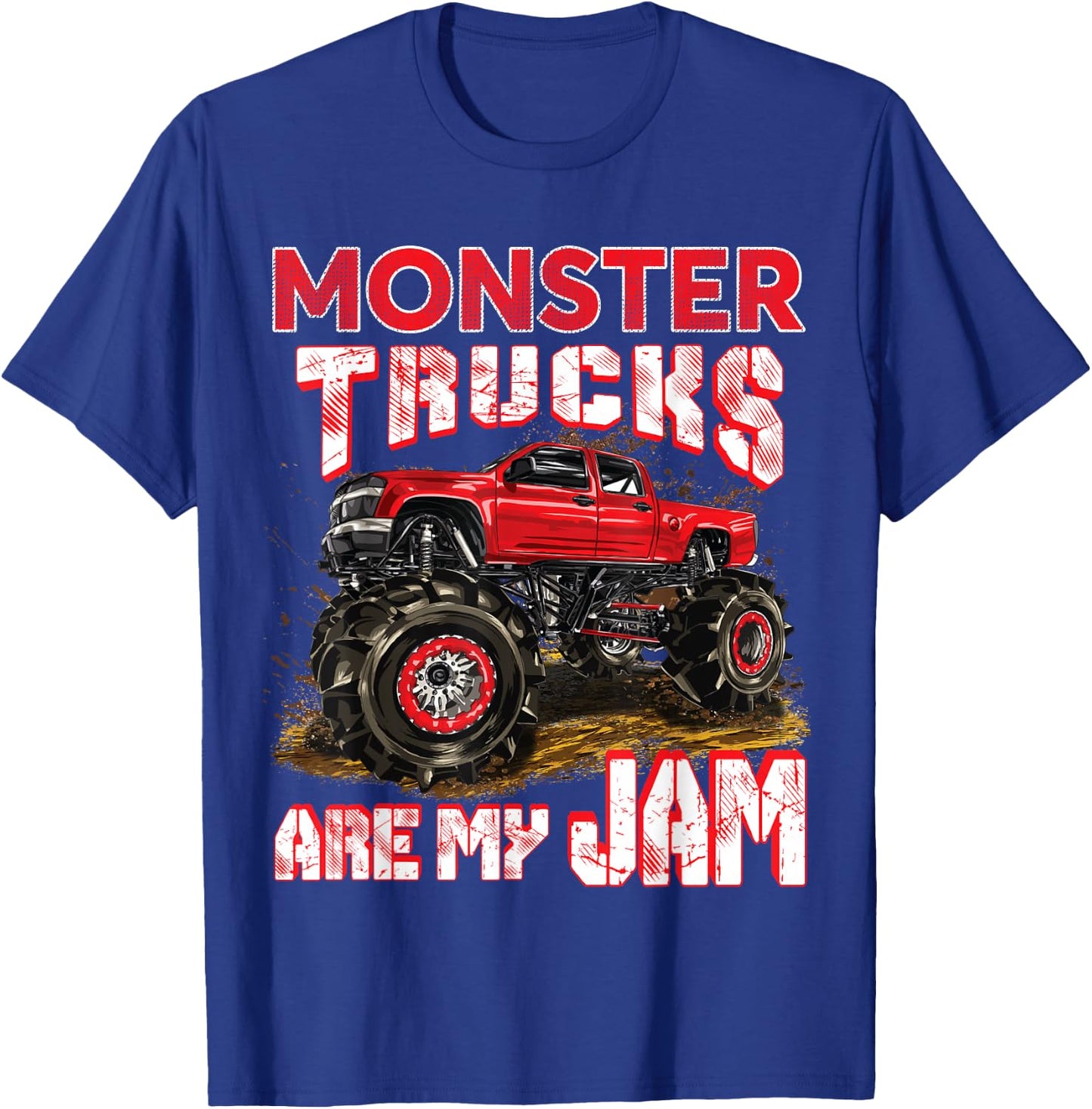 Monster Truck Are My Jam For Monster Truck Lovers Men & Kids T-Shirt - T-Shirt | Royal