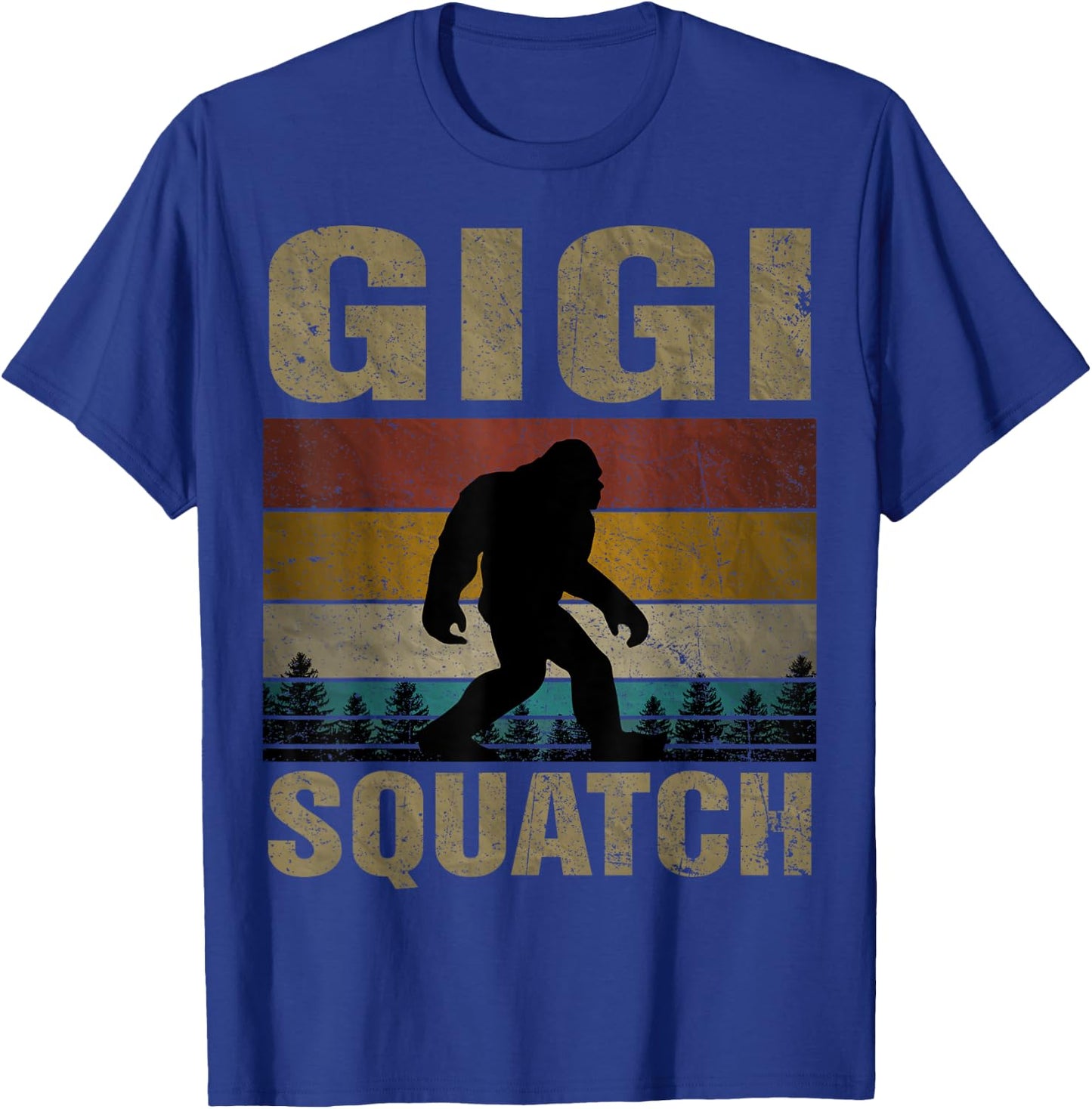 Gigi Squatch Bigfoot Gigi Sasquatch Yeti Family Matching T-Shirt - T-Shirt | Royal