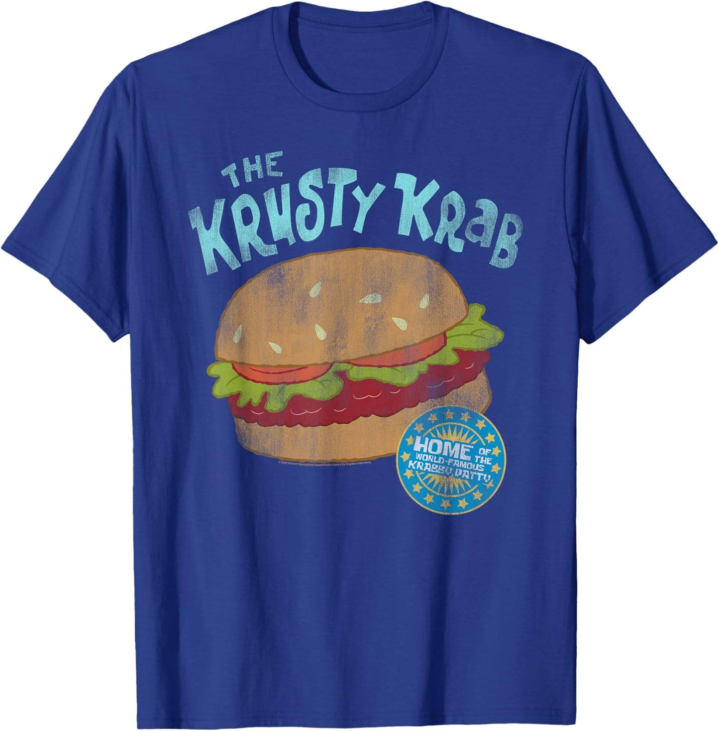 SpongeBob SquarePants Home Of The Krabby Patty T-Shirt - T-Shirt | Royal