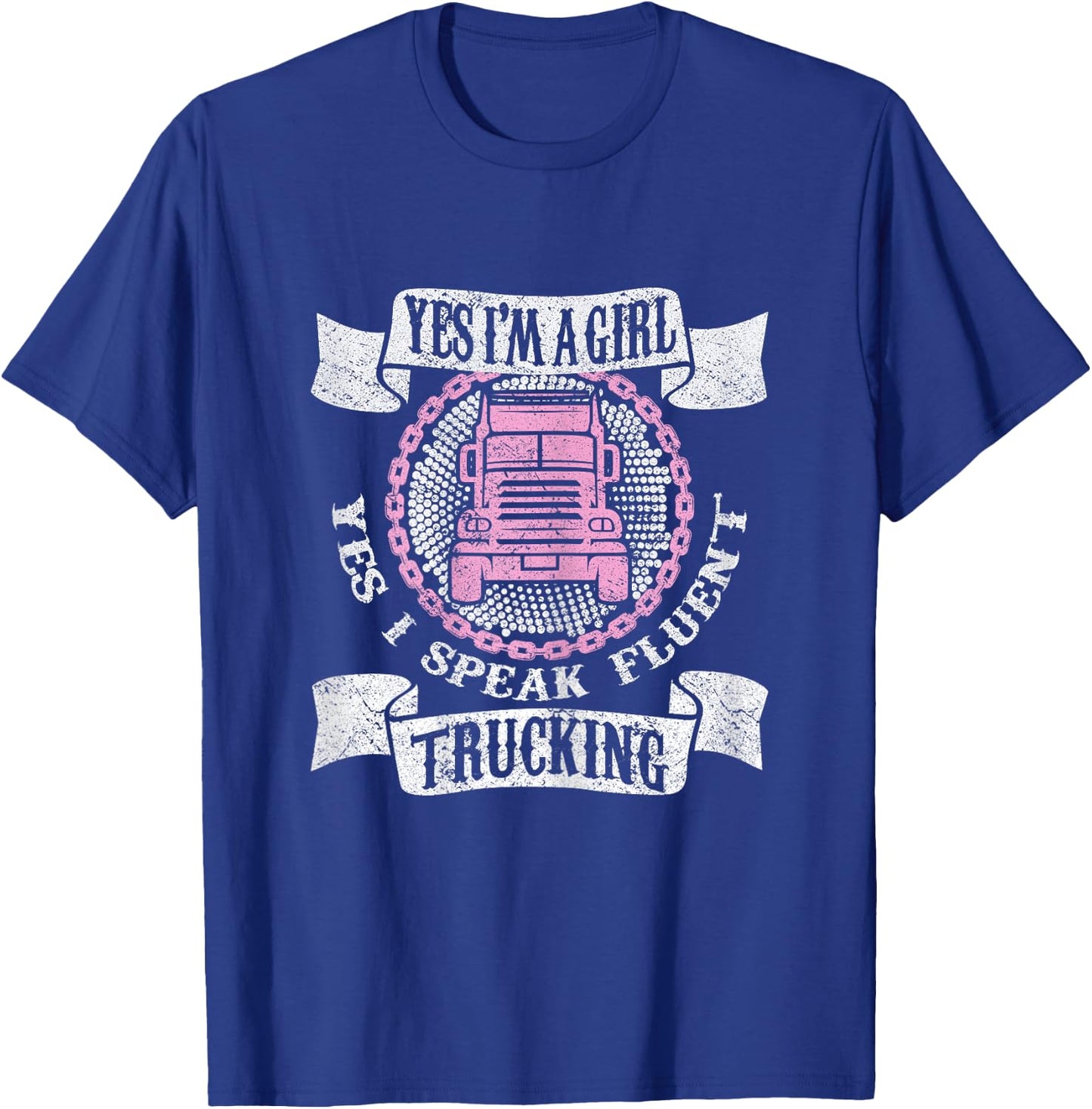 Truck Driver Humming Driver Truck Driver - Truck Driver T-Shirt - T-Shirt | Royal