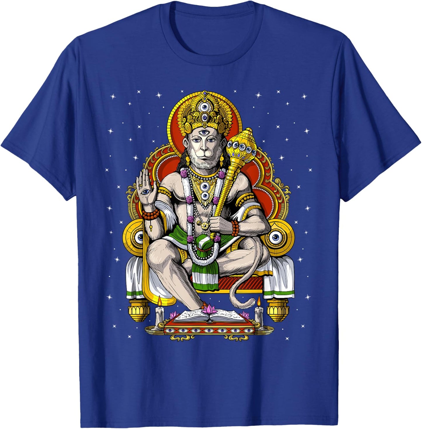 Hanuman Hindu God Hinduism Monkey Jainism Buddhism Spiritual T-Shirt - T-Shirt | Royal