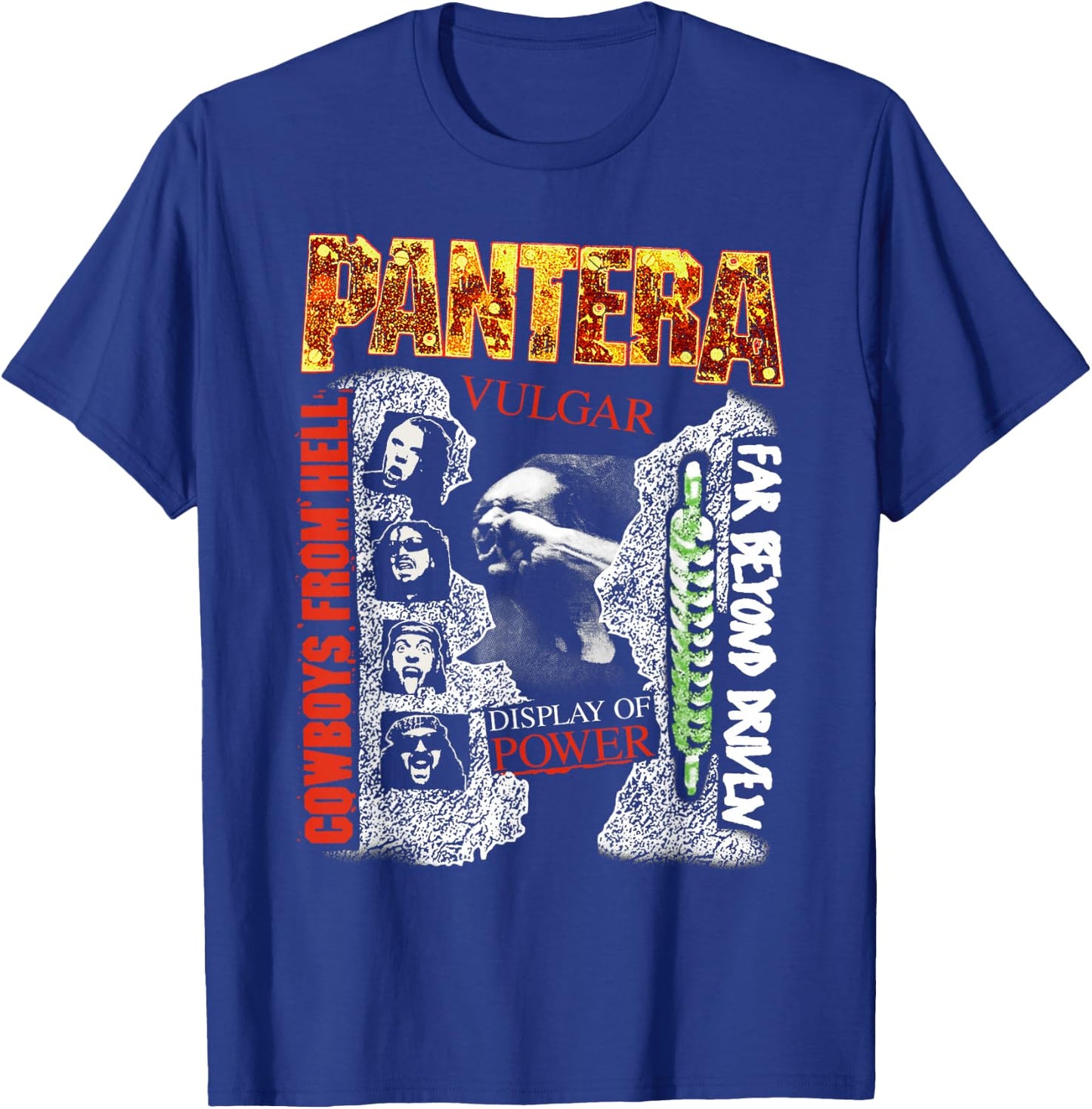 Pantera Official Album Covers Small T-Shirt - T-Shirt | Royal
