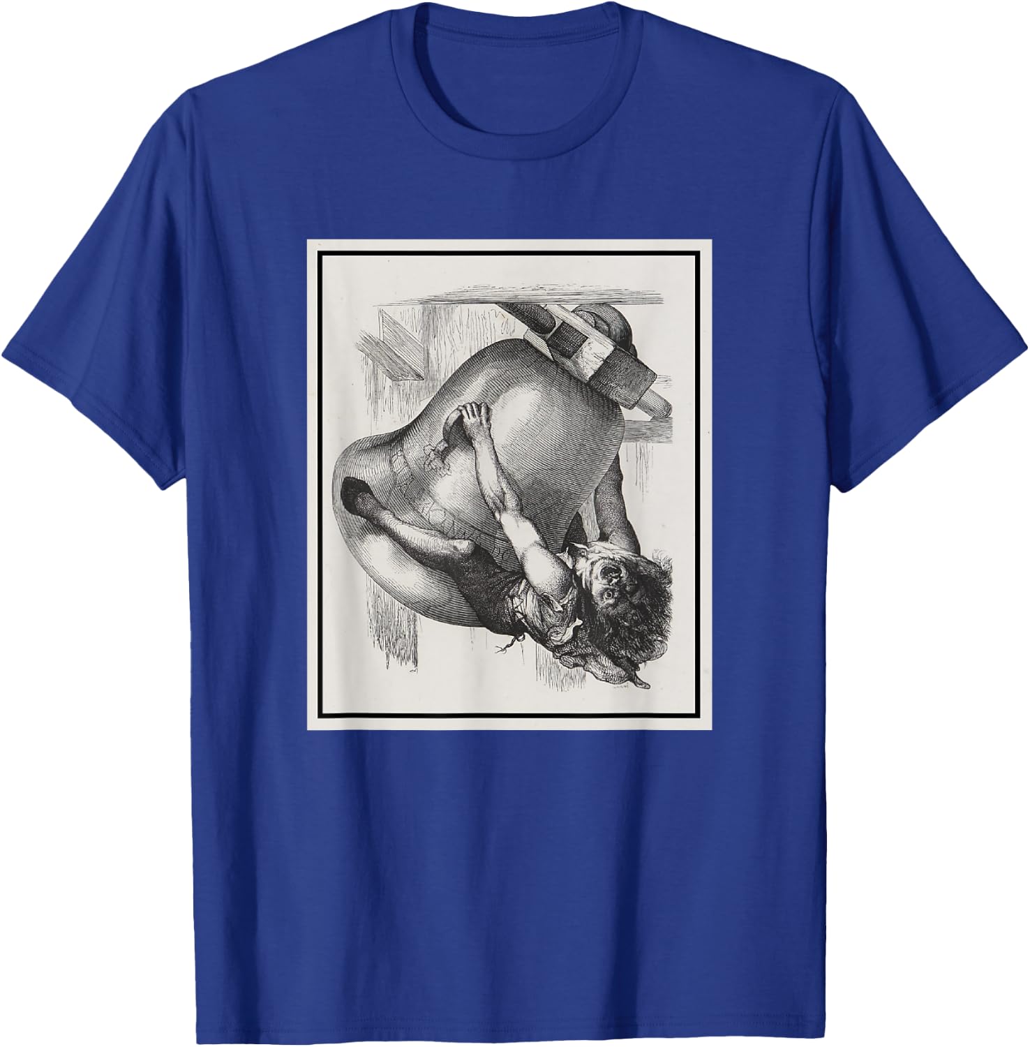 Quasimodo Ringing the Cathedral Bells (1844) T-Shirt - T-Shirt | Royal