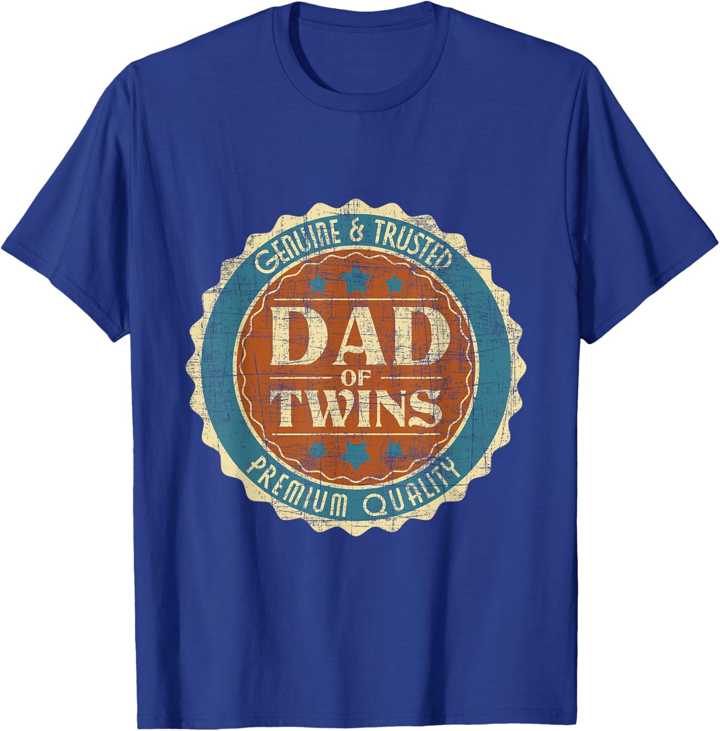 Dad Of Twins - Father Of Twins New Dad T-Shirt - T-Shirt | Royal