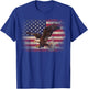 Bald Eagle 4th of July American Flag Country T-Shirt - T-Shirt | Royal