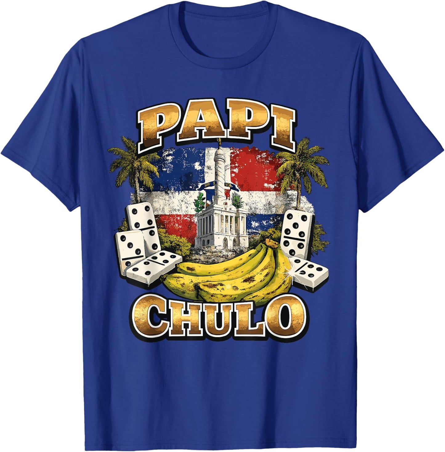 PAPI CHULO Dominican Republic Handsome Daddy Papi Chulo T-Shirt - T-Shirt | Royal