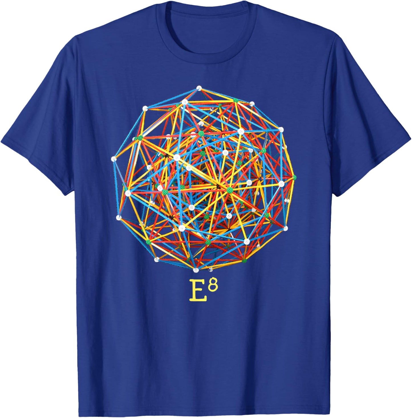 Signs and Symbols E8 Mathematics Group Theory Lie Groups T-Shirt - T-Shirt | Royal