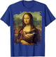Mona Chicken Lisa Classic da Vinci Chickens Funny T-Shirt - T-Shirt | Royal