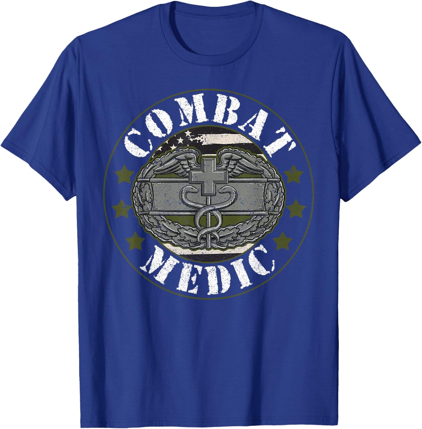 Combat Medic Veteran Proud Military Medical Personnel Doc T-Shirt - T-Shirt | Royal