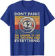 42 Answer to all Questions - Life Universe Everything T-Shirt - T-Shirt | Royal