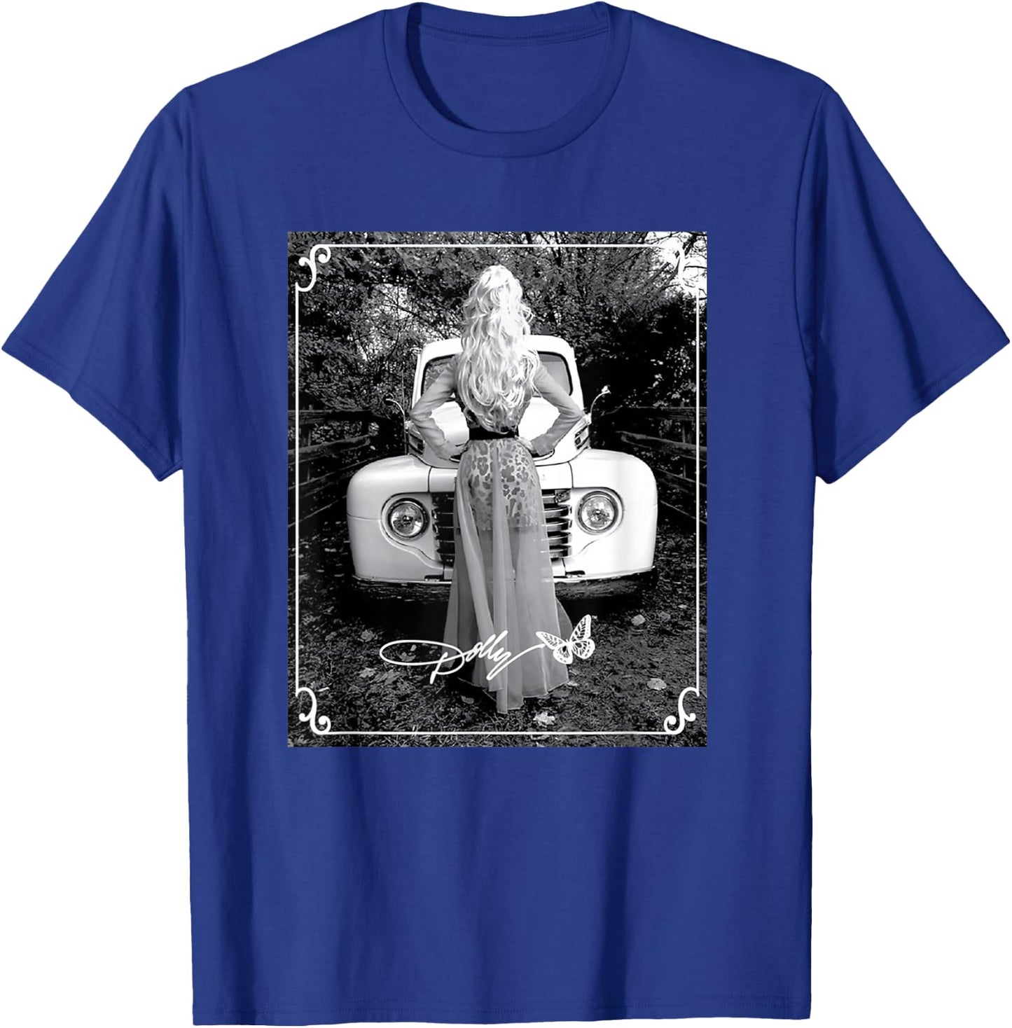Dolly Parton Vintage Truck T-Shirt - T-Shirt | Royal