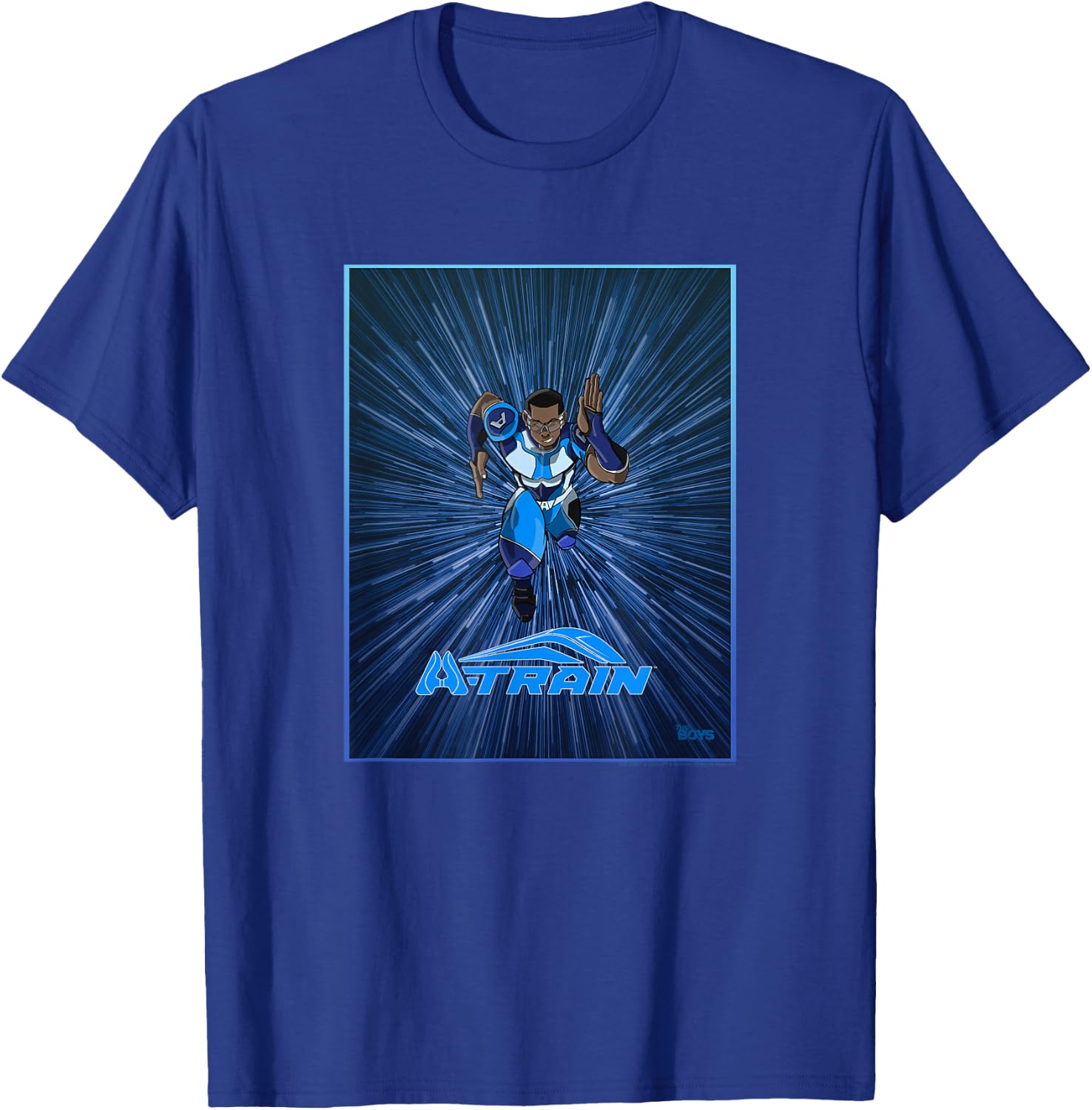 The Boys A-Train Illustration Superhero TV Show T-Shirt - T-Shirt | Royal