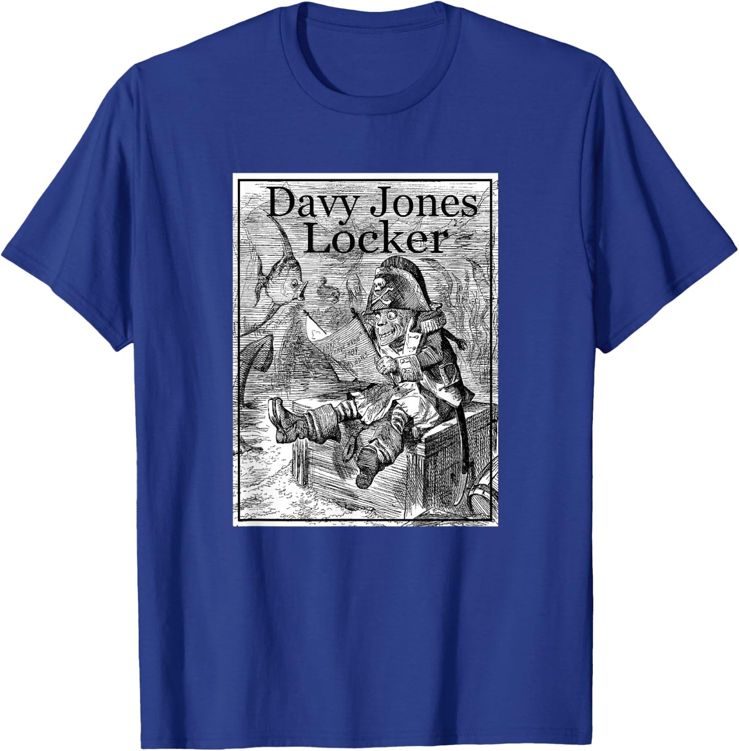 Davy Jones Locker (1892) T-Shirt - T-Shirt | Royal