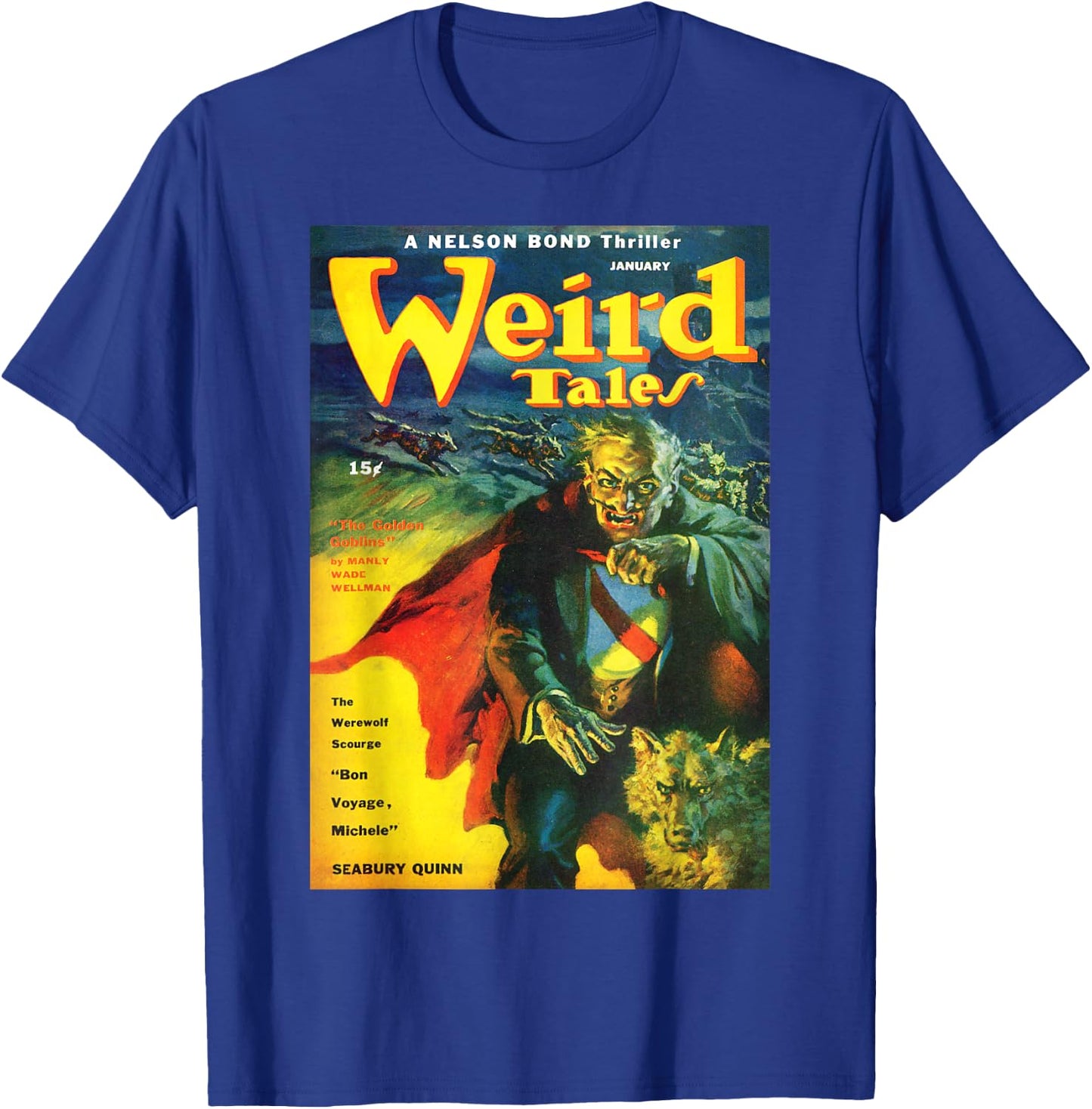 Vampire Werewolf Halloween Horror Vintage Comic Book Retro T-Shirt - T-Shirt | Royal