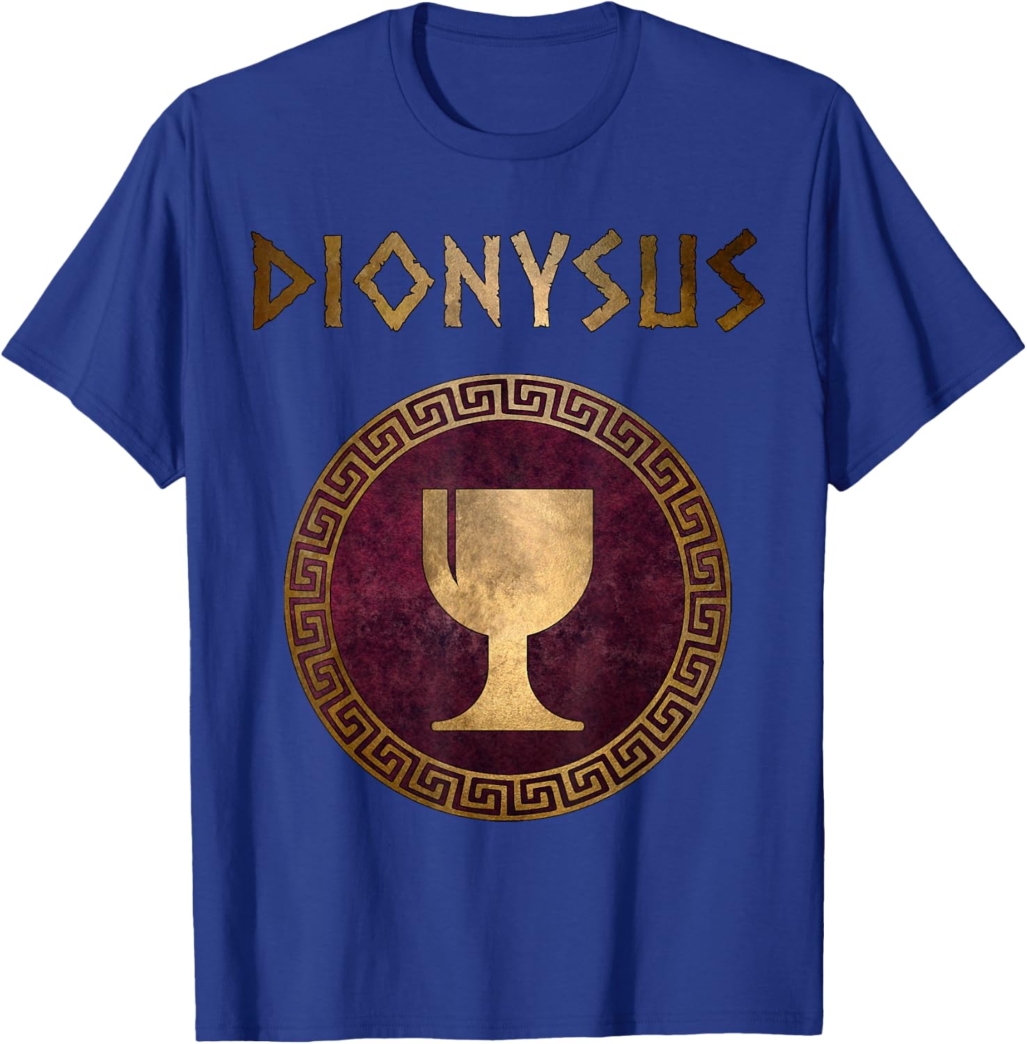 Dionysus Greek God of Wine Symbol T-Shirt - T-Shirt | Royal