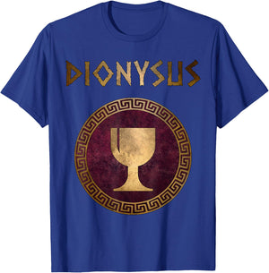 Dionysus Greek God of Wine Symbol T-Shirt - T-Shirt | Royal