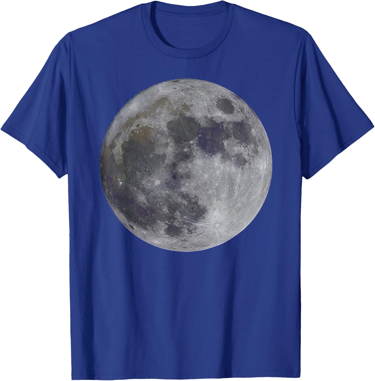 Halloween Full Moon from Satellite Outer Space Science T-Shirt - T-Shirt | Royal