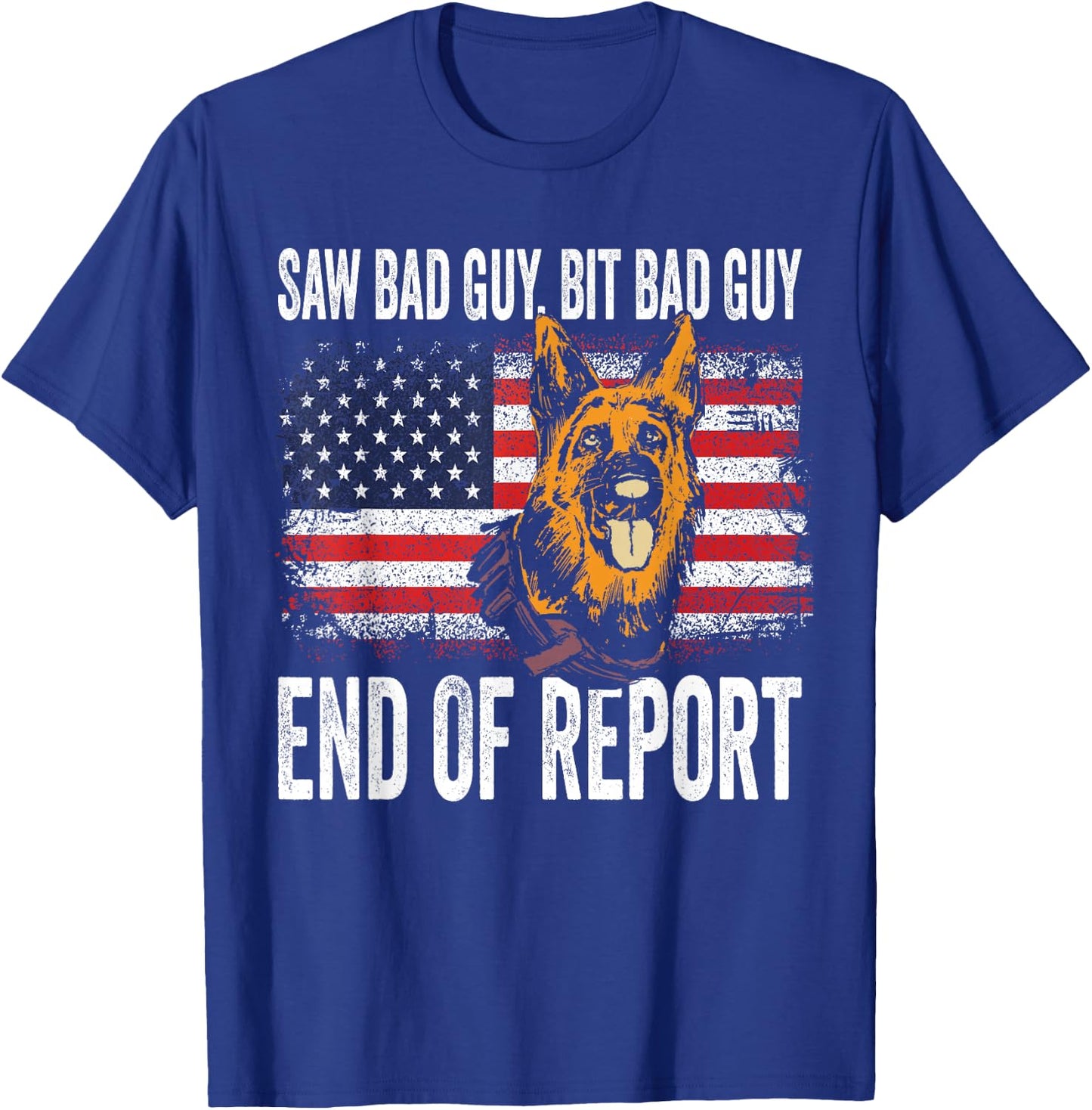 K-9 German Shepherd Police Dog Law Enforcement K-9 Handler T-Shirt - T-Shirt | Royal