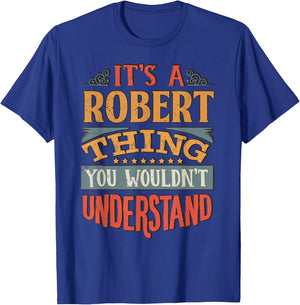 Robert Name T-Shirt - T-Shirt | Royal