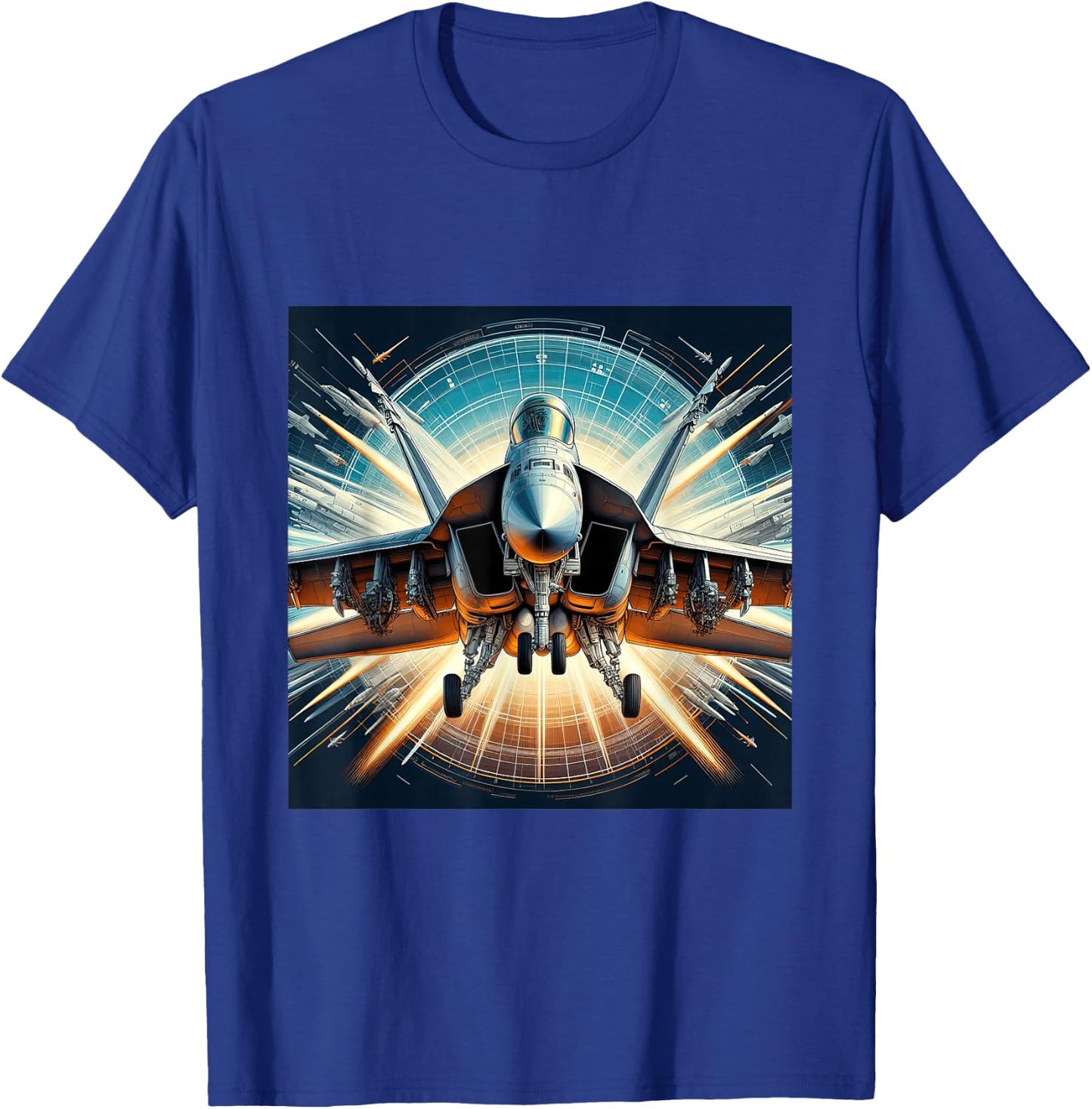 F18 F/A-18 Super Hornet Fighter Jet Naval Aviation Pilot T-Shirt - T-Shirt | Royal