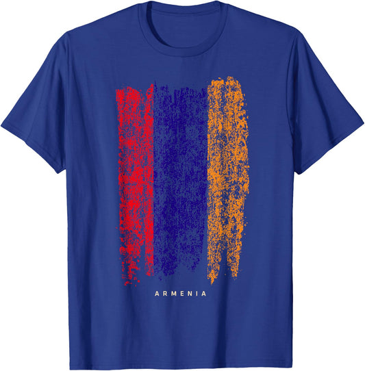 Vintage Armenia Retro Armenian Flag Shirt T-Shirt - T-Shirt | Royal