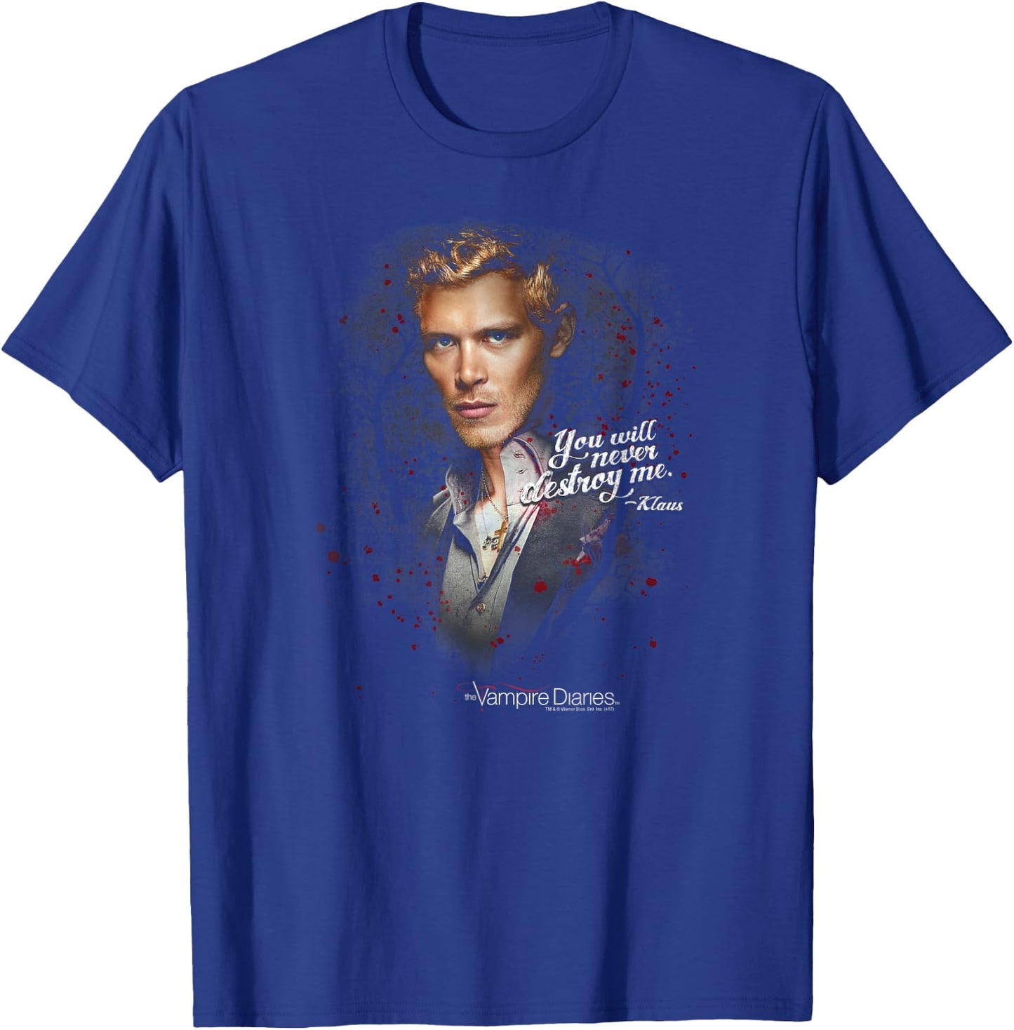 Vampire Diaries Klaus Never Destroy Small T-Shirt - T-Shirt | Royal