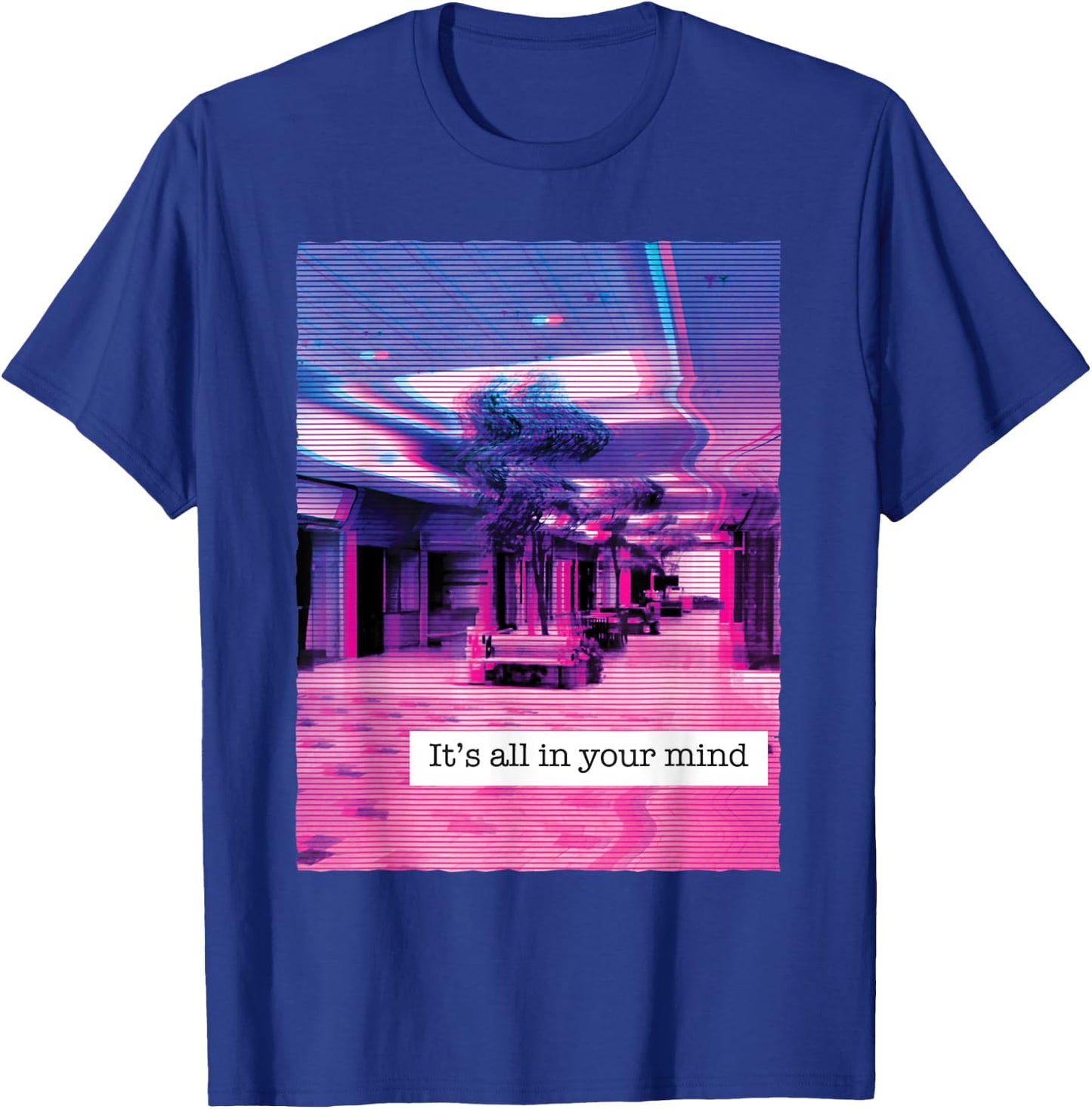 Vaporwave aesthetic edgy all in your mind dream design T-Shirt - T-Shirt | Royal