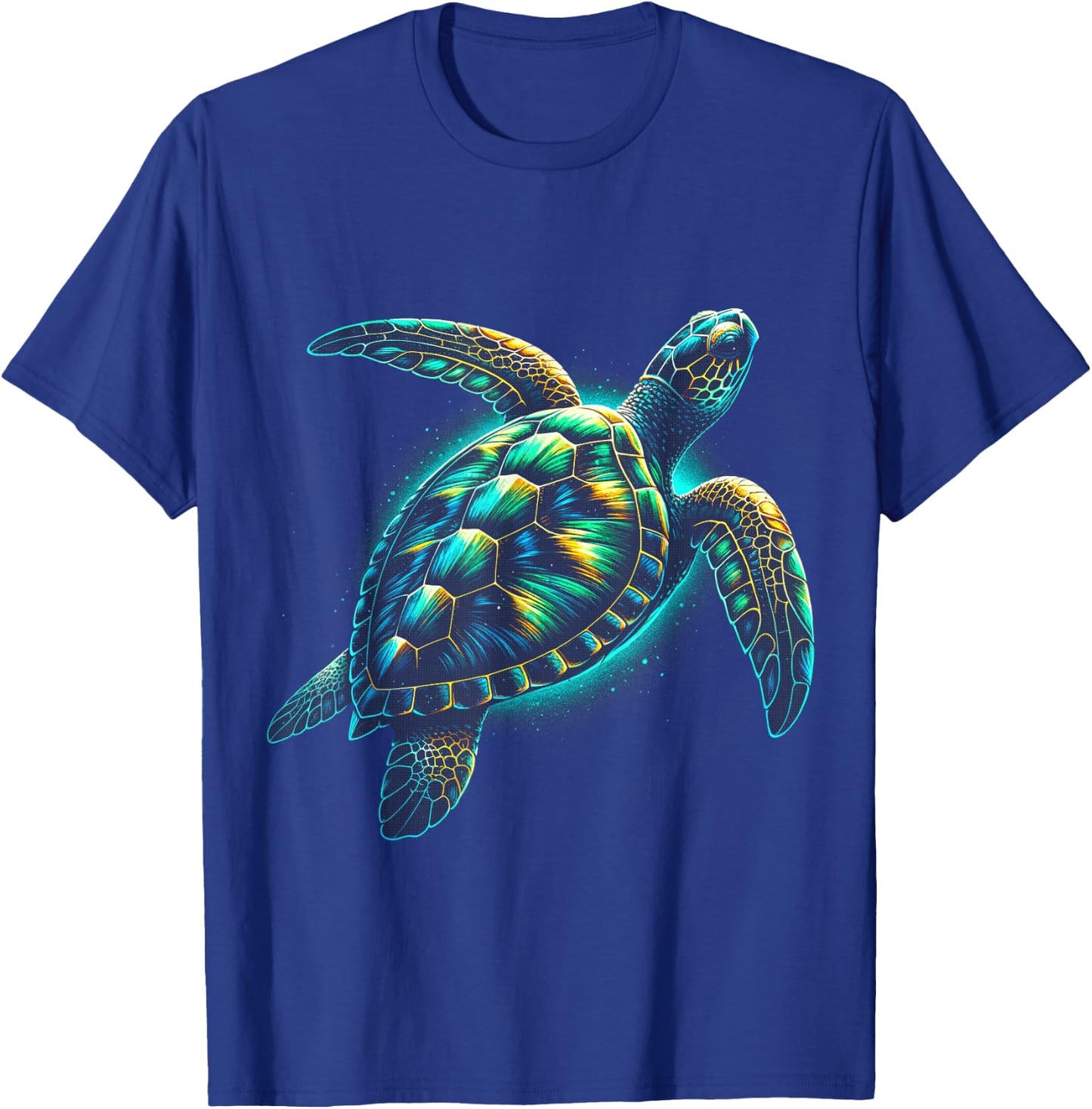 Sea Turtle Beach Lover Ocean Animal Graphic Novelty T-Shirt - T-Shirt | Royal