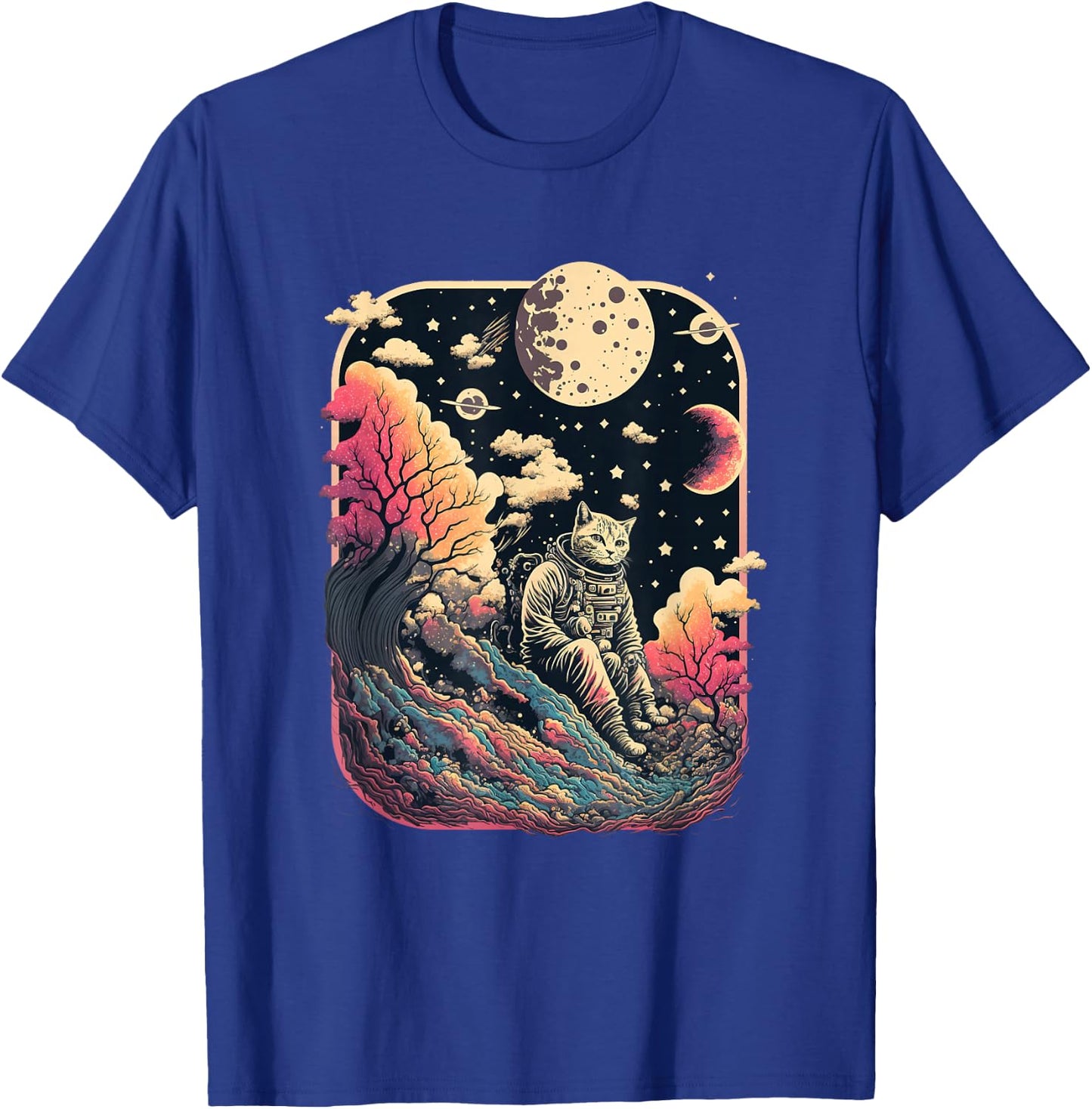 extraterrestrial astronaut cat in space science fiction Women T-Shirt - T-Shirt | Royal