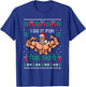 Muscle Santa I Do It For The Hos Ugly Christmas Sweater T-Shirt - T-Shirt | Royal