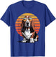 Cool Retro Basset Hound Dog Mom Dad Vintage Pet Lovers T-Shirt - T-Shirt | Royal