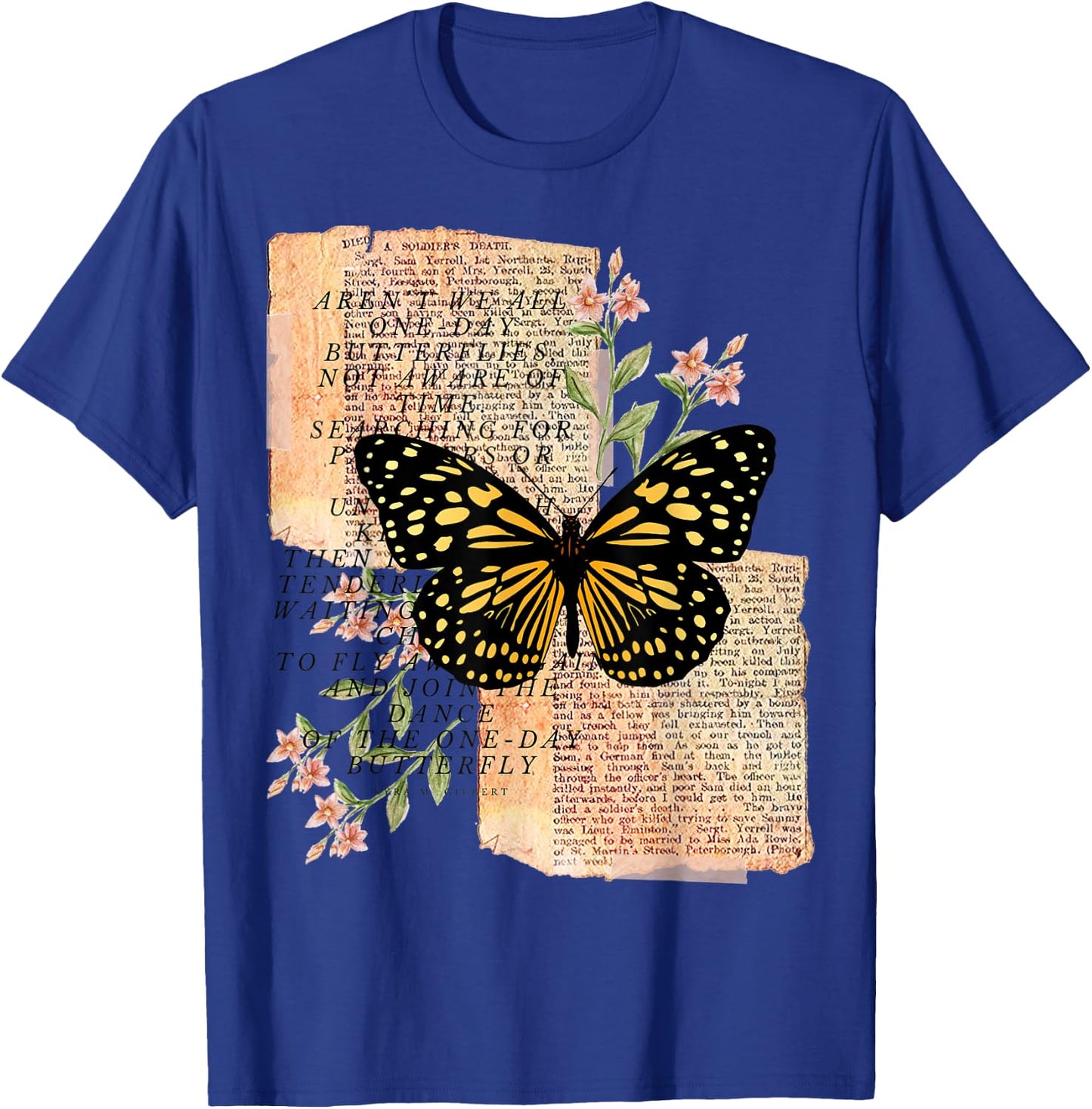 One Day Butterflies T-Shirt - T-Shirt | Royal