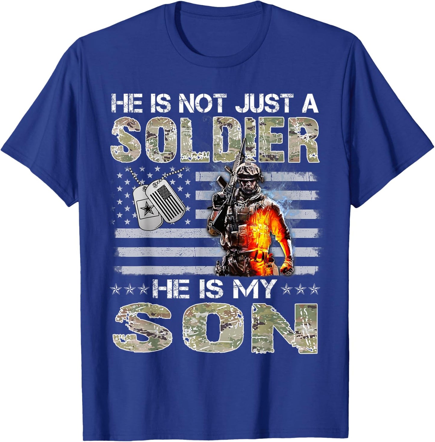 Proud Military Mom Proud Military Dad T-Shirt - T-Shirt | Royal
