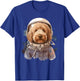 Goldendoodle Astronaut In The Space Cool Graphic Doodle Dog T-Shirt - T-Shirt | Royal