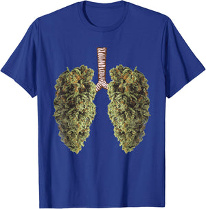 Funny Weed Lung Marijuana Bud - THC Lung T-Shirt - T-Shirt | Royal