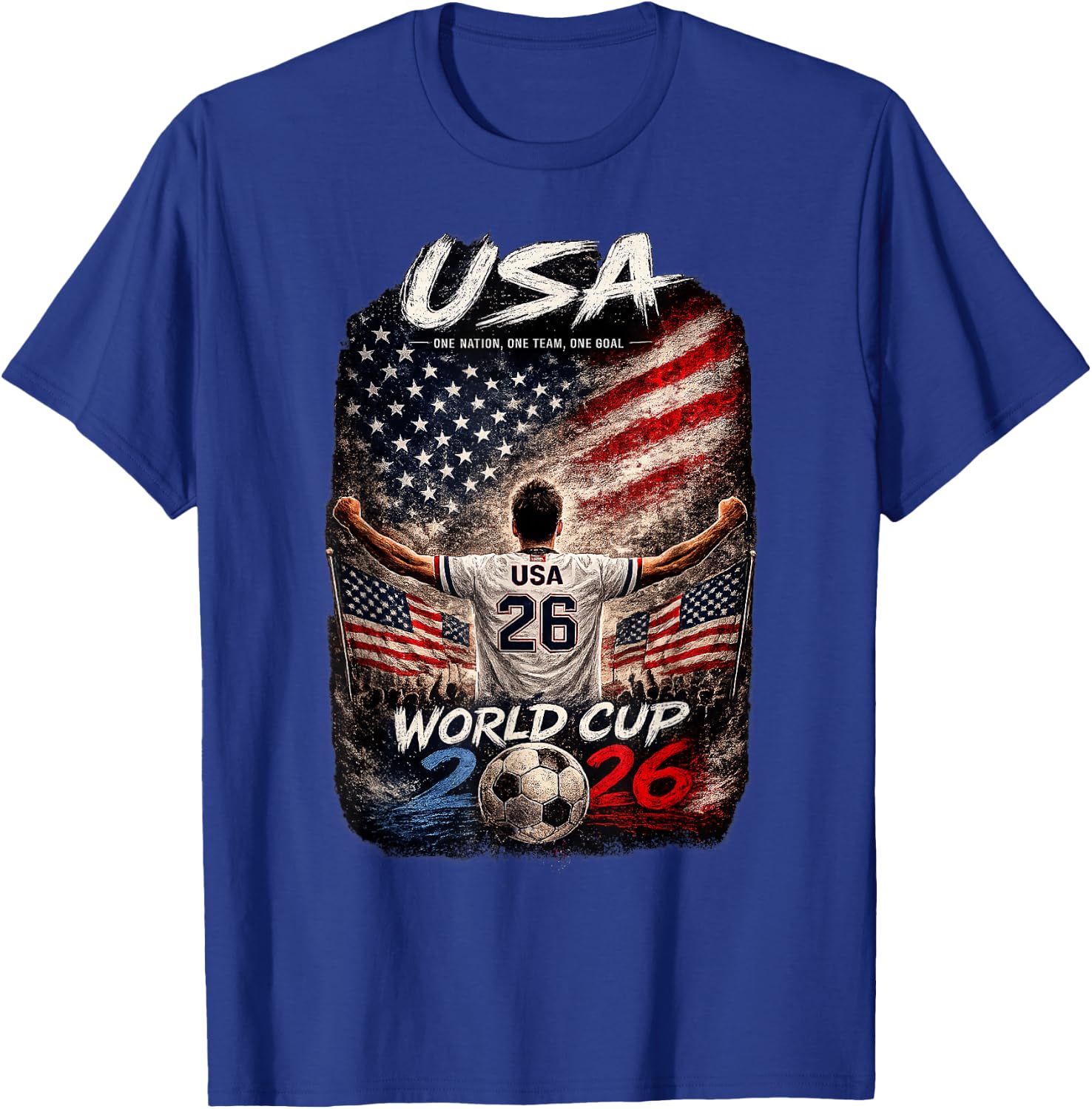 Soccer Football - World Cup 2026 USA Winner T-Shirt - T-Shirt | Royal