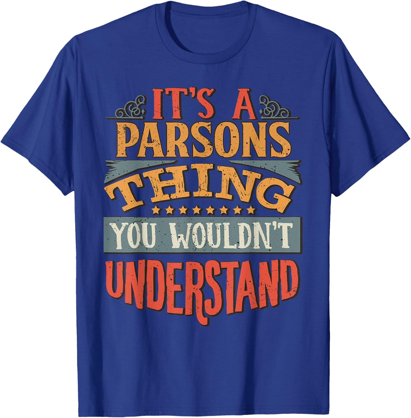 Parsons Name T-Shirt - T-Shirt | Royal