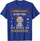 Christmas Is Better With Havapoo Dog Ugly Christmas Sweater Women Kids T-Shirt - T-Shirt | Royal