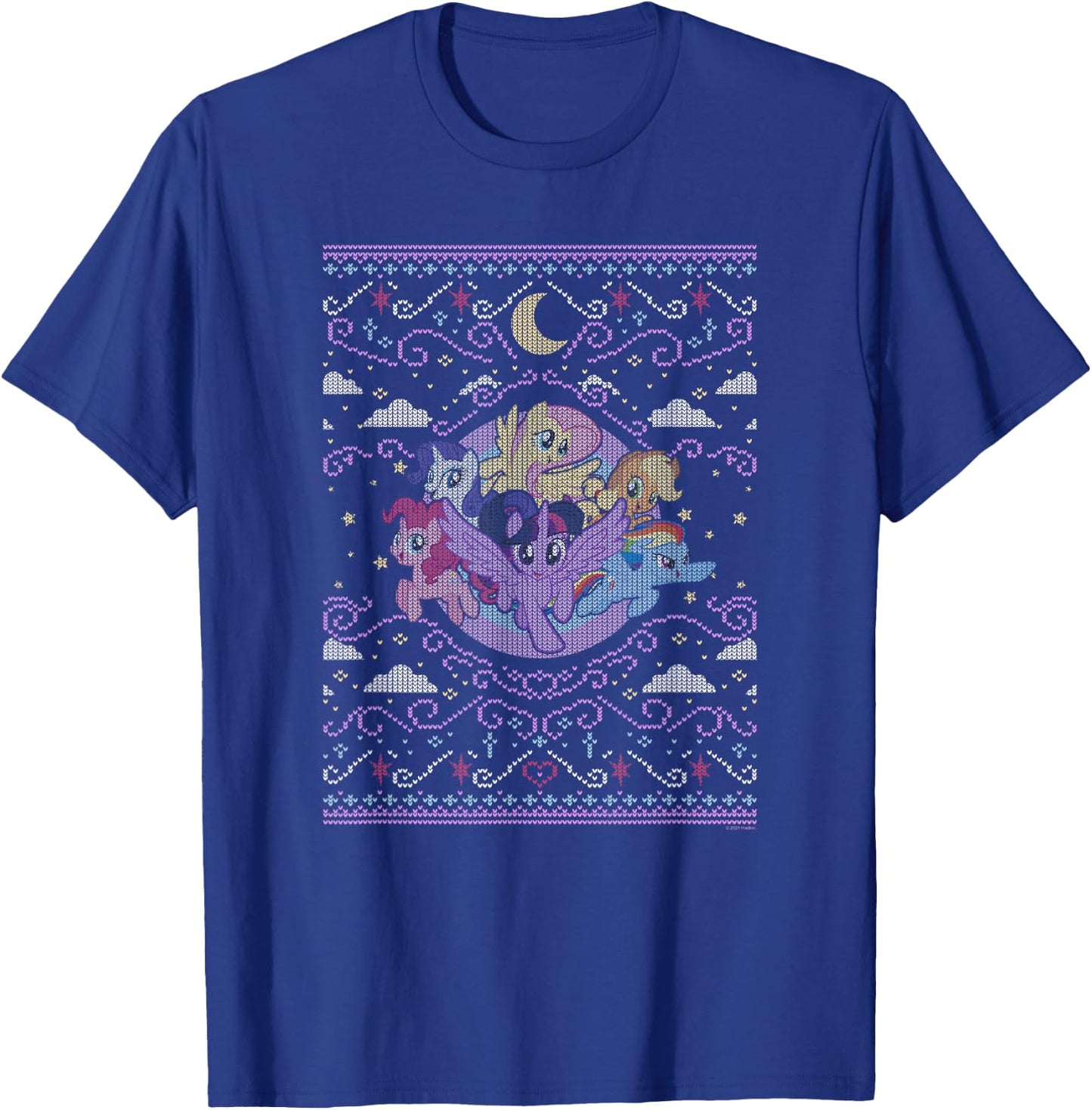 My Little Pony Christmas Celestial Ponies Ugly Sweater T-Shirt - T-Shirt | Royal