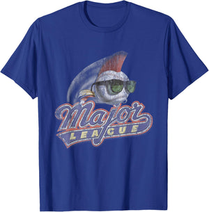 Major League Distressed Logo Small T-Shirt - T-Shirt | Royal