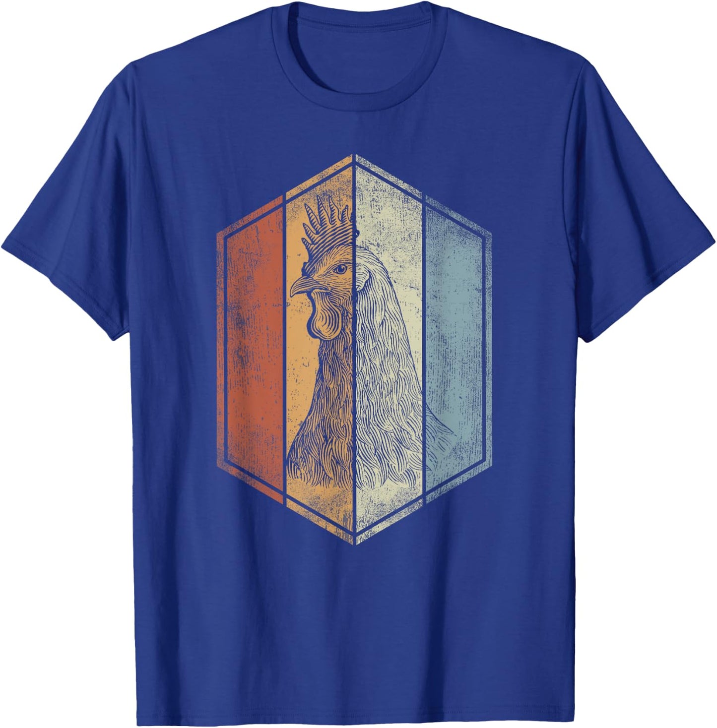 Chicken Retro Vintage Style Chicken Lover T-Shirt - T-Shirt | Royal