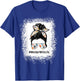 Welder Wife Life Messy Bun Hair Wife Of A Welder T-Shirt - T-Shirt | Royal