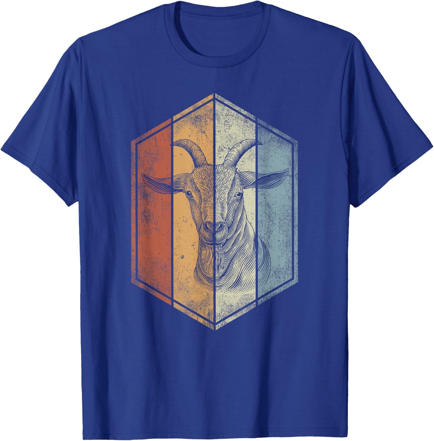 Goat Retro Vintage Style Goat Lover T-Shirt - T-Shirt | Royal