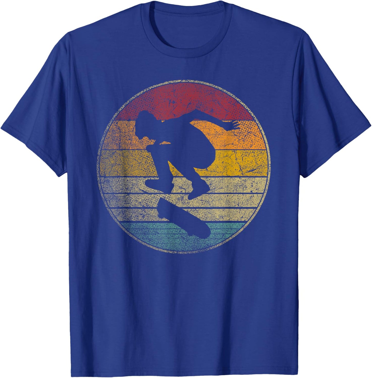 Skateboard Shirt Skate Vintage Retro 70s 80s 90s Gift Love T-Shirt - T-Shirt | Royal
