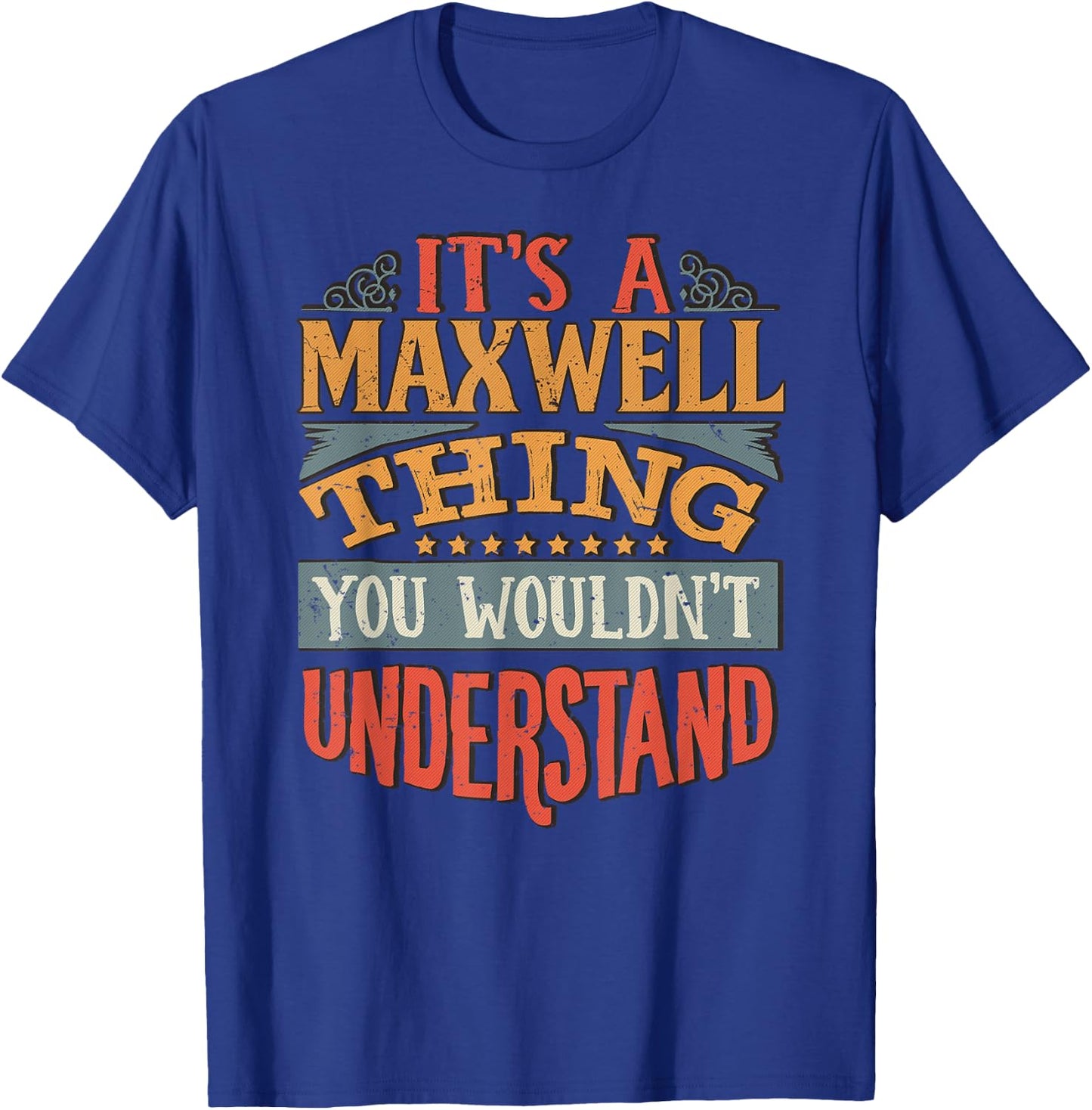 Maxwell Name T-Shirt - T-Shirt | Royal