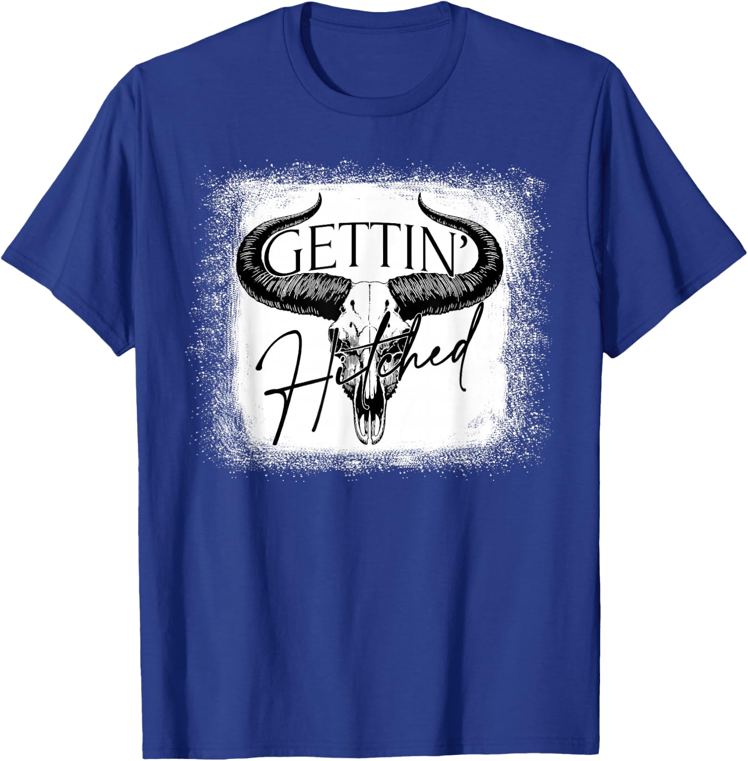 Getting Hitched Team Bride Western Cowgirls Bachelorette T-Shirt - T-Shirt | Royal