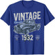 Vintage, Born 1932, 90th Birthday, Classic Pick Up Truck T-Shirt - T-Shirt | Royal