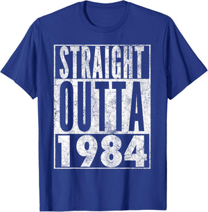 Vintage 1984 42nd Birthday 42 Years Old Retro Men Women T-Shirt - T-Shirt | Royal