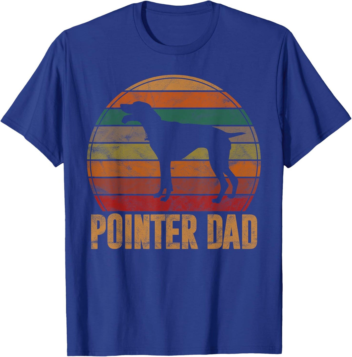 Retro Pointer Dad Gift Rott Dog Owner Pet Pointer Father T-Shirt - T-Shirt | Royal