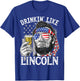 Drinking Like Lincoln 4th of July Men Abraham Merica Flag T-Shirt - T-Shirt | Royal
